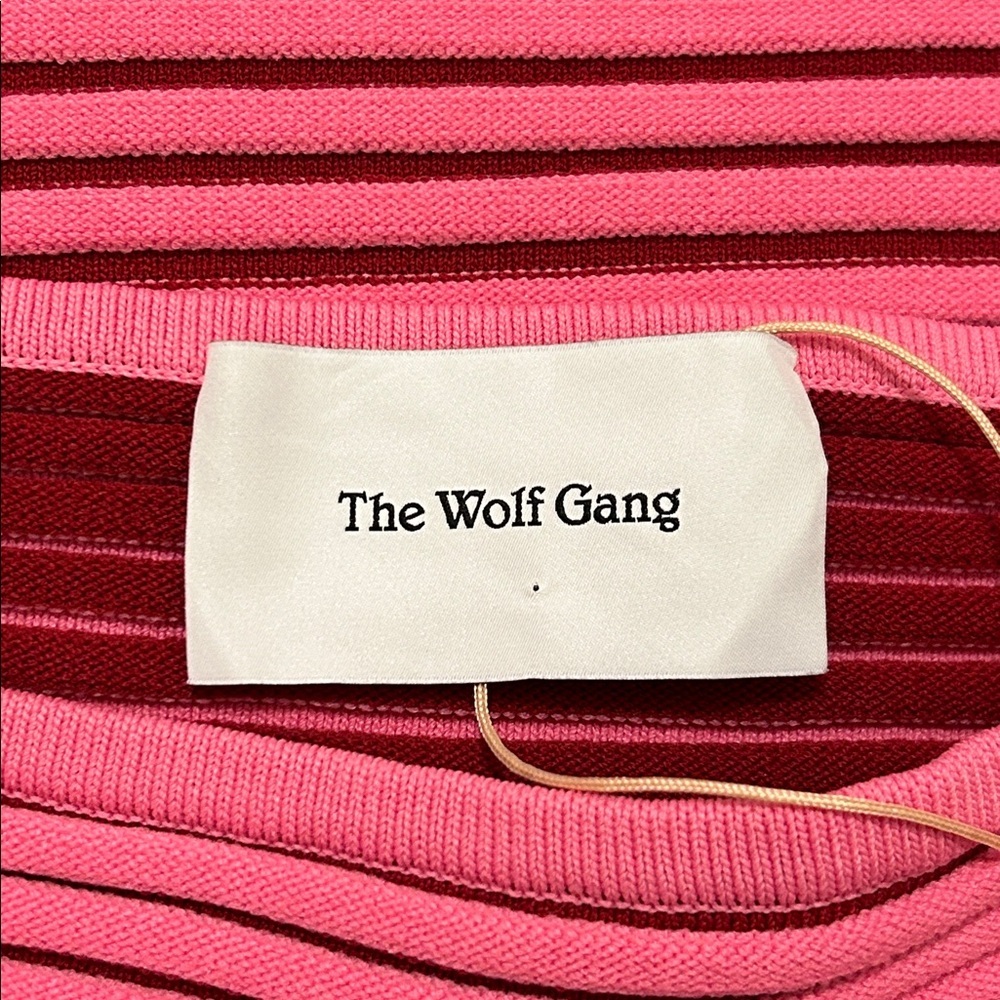 The Wolf Gang Sunmor Knit Maxi Dress In Candy Stripe NWT Size Medium Bodycon - Picture 12 of 15